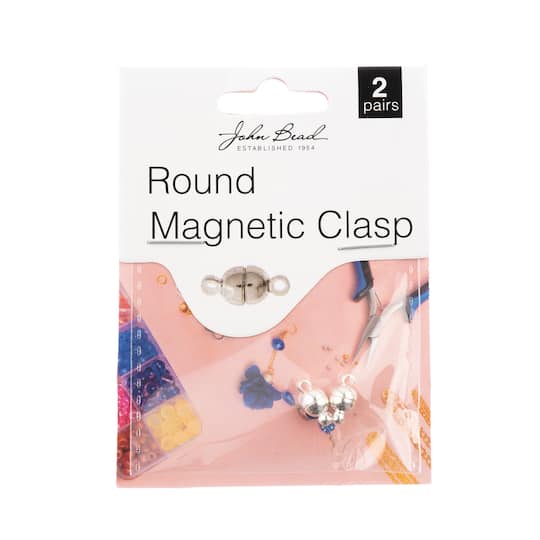 John Bead Must Have Findings 6mm Round Magnetic Clasps